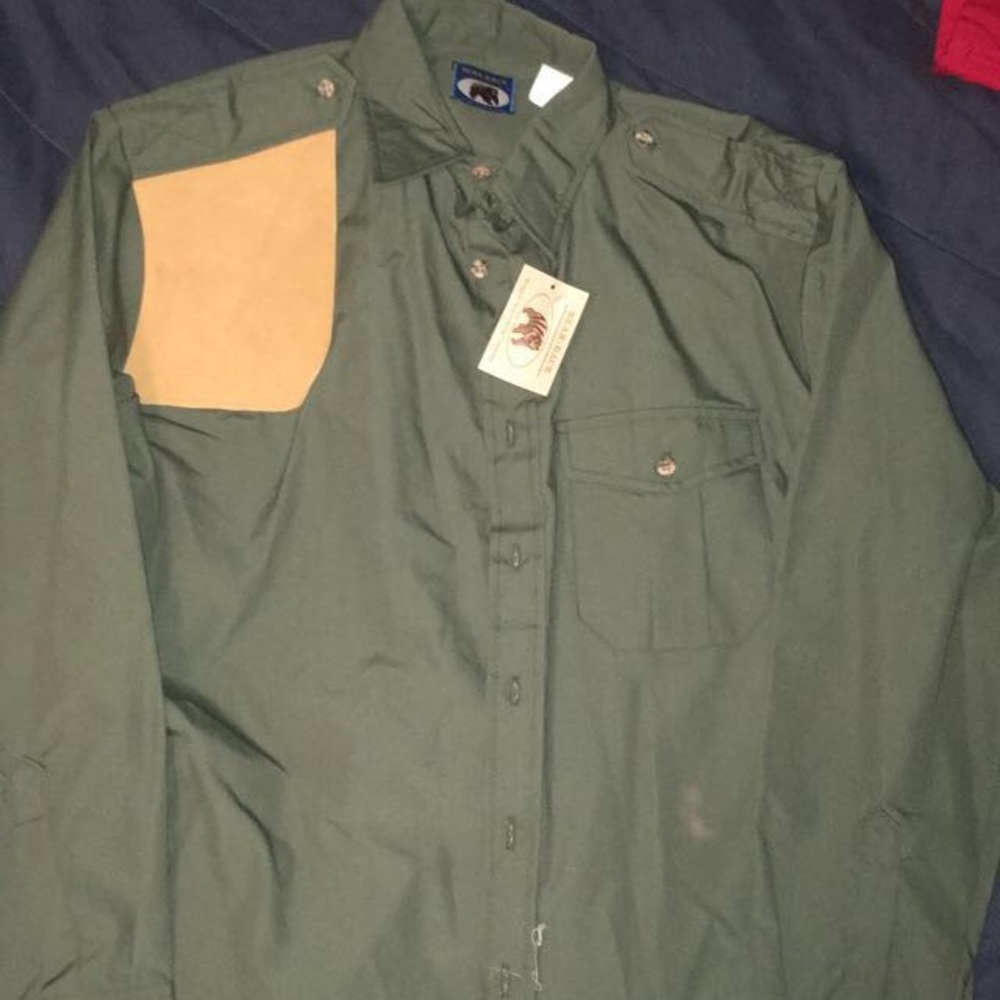 Vintage hunting button up shirt